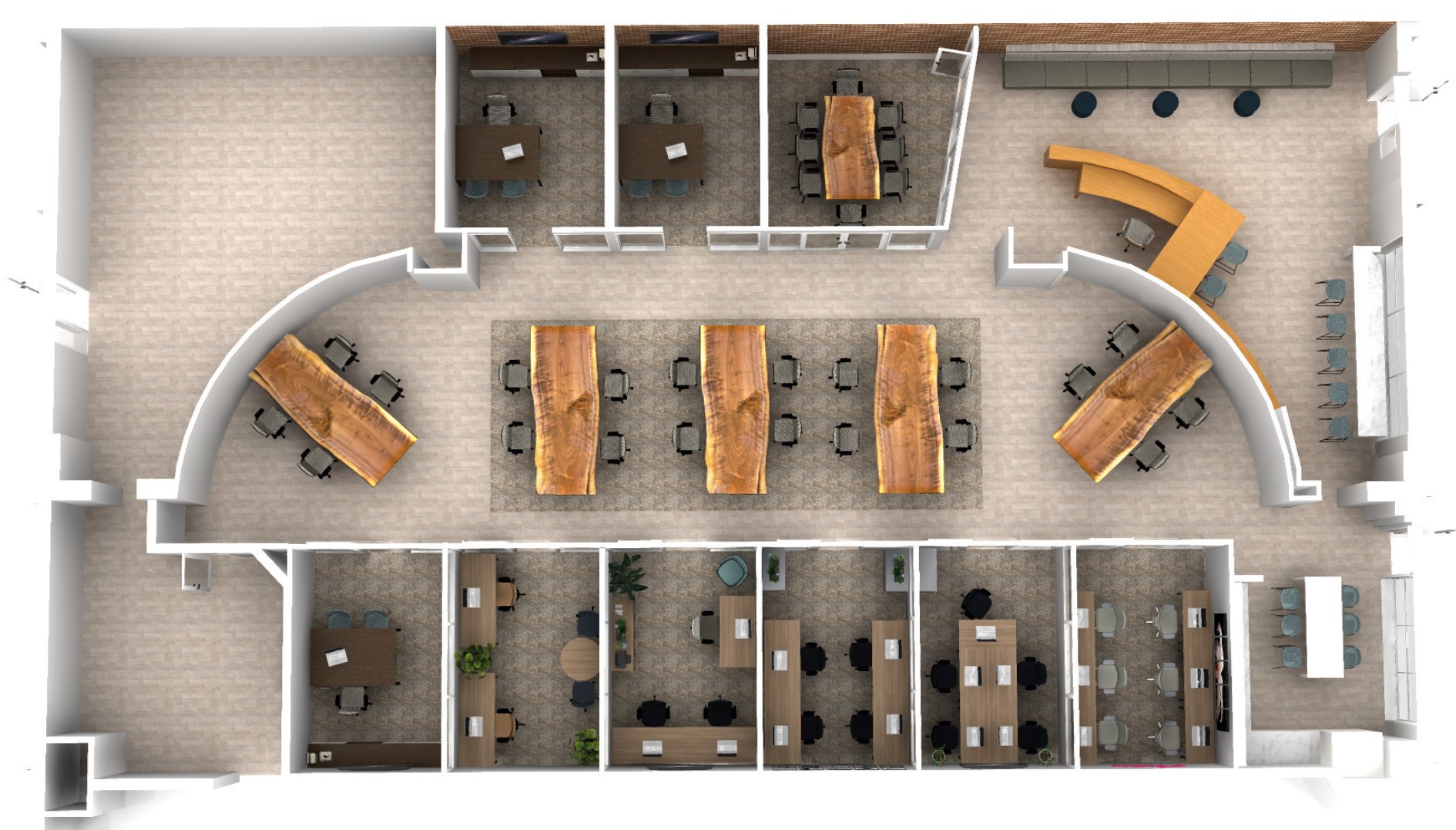 Local Collaborative Hermosa First Floor Plan View